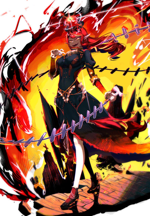 Black Rock Shooter vs Utsuho Reiuji